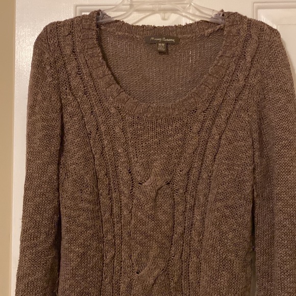 Tommy Bahama scoop neck cable knit sweater size medium - Picture 4 of 4